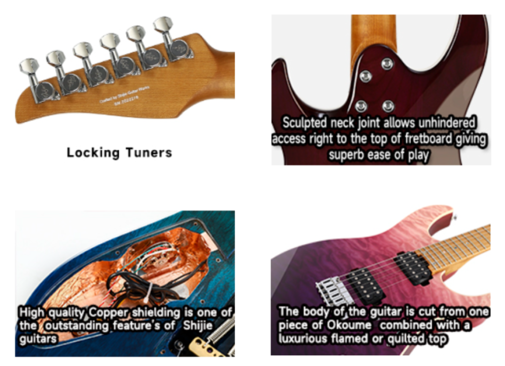 Shijie 2023 TM5 ToneMaster5 Electric Guitar with Gig Bag LEEN MUSIC