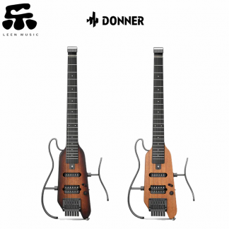 thumbnail image 2 of Donner HUSH-X Electric Guitar - Solid Body Sunburst, SH Pickups, Includes Gig Bag & Headphones (Open Box) 2 of 3
